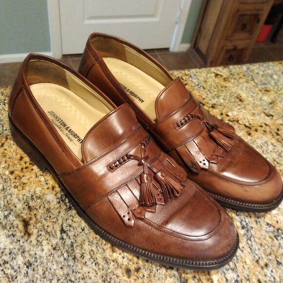 Johnston & Murphy Signature Series Men\'s Kiltie Tassel Loafers, size 12 M, 4578 main image 7